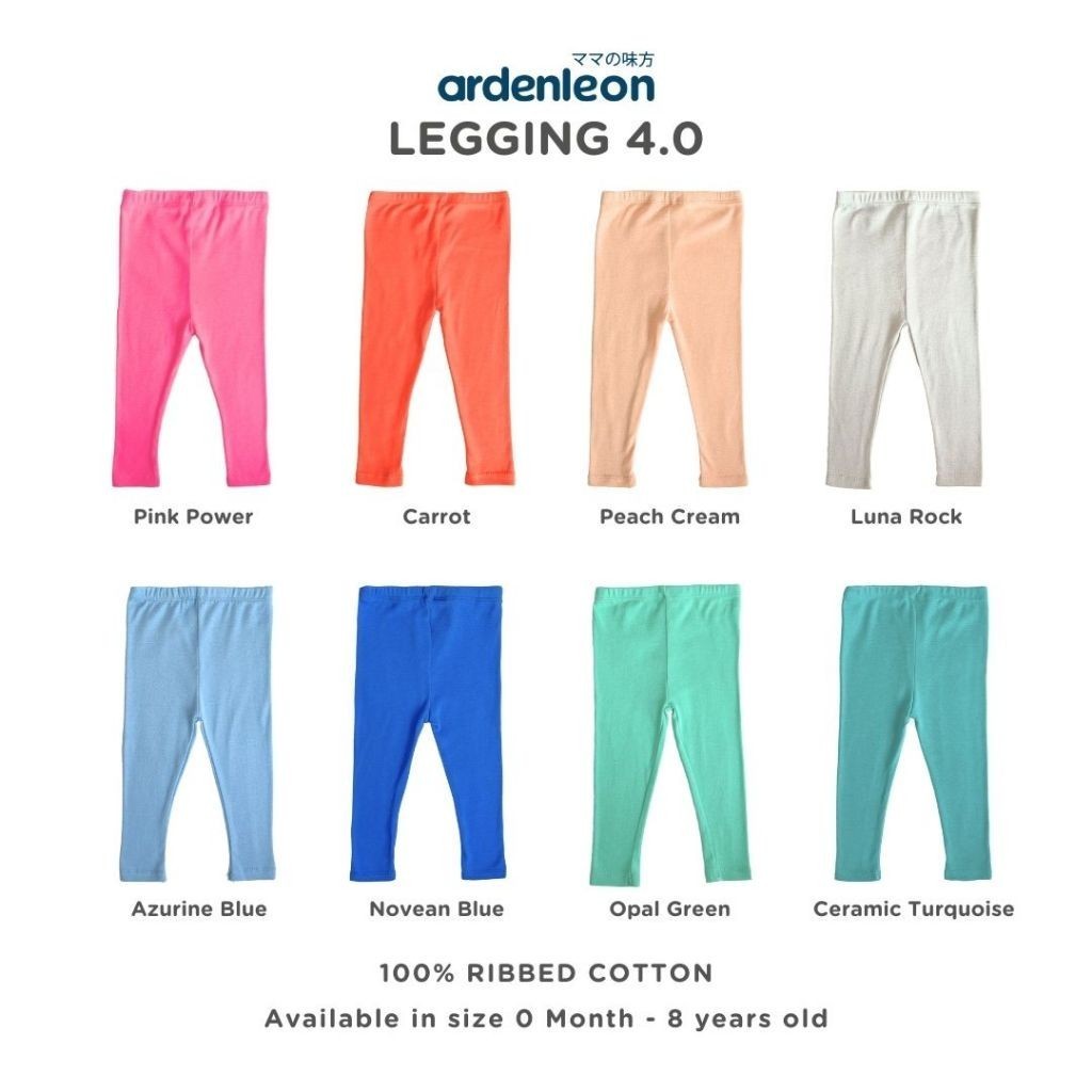 ARDENLEON Celana Panjang Anak Perempuan Legging 4.0 0 Bulan - 3 Tahun