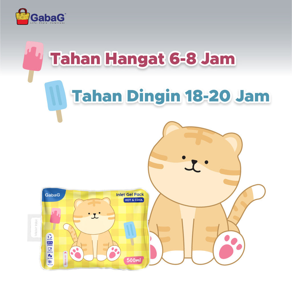 GabaG - Hot/Ice Gel 500 gram Meow | Pendingin Asi | Ice gel Pack