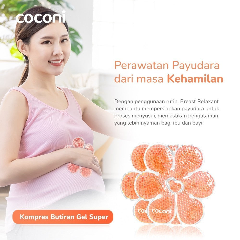 COCONI Breast Relaxant 2 Pcs Free Cover | Breast Gel Healing Pad | Kompres Payudara Ibu Hamil | Relaksasi Payudara Bantu Persiapan ASI | Perlengkapan Wajib Ibu Menyusui