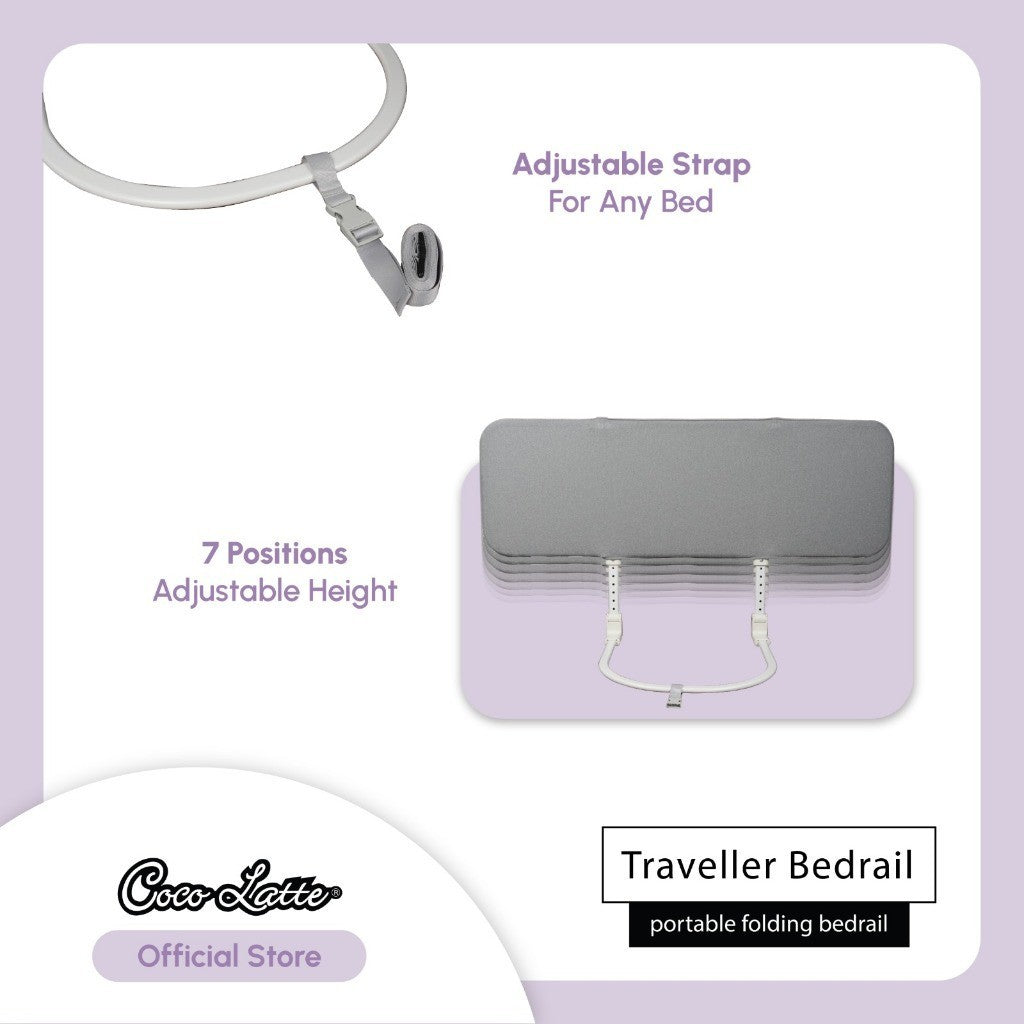 COCOLATTE Traveller Bedrail Pengaman Ranjang Foldable Hotel Kasur Bed Rail Portable 1 sisi