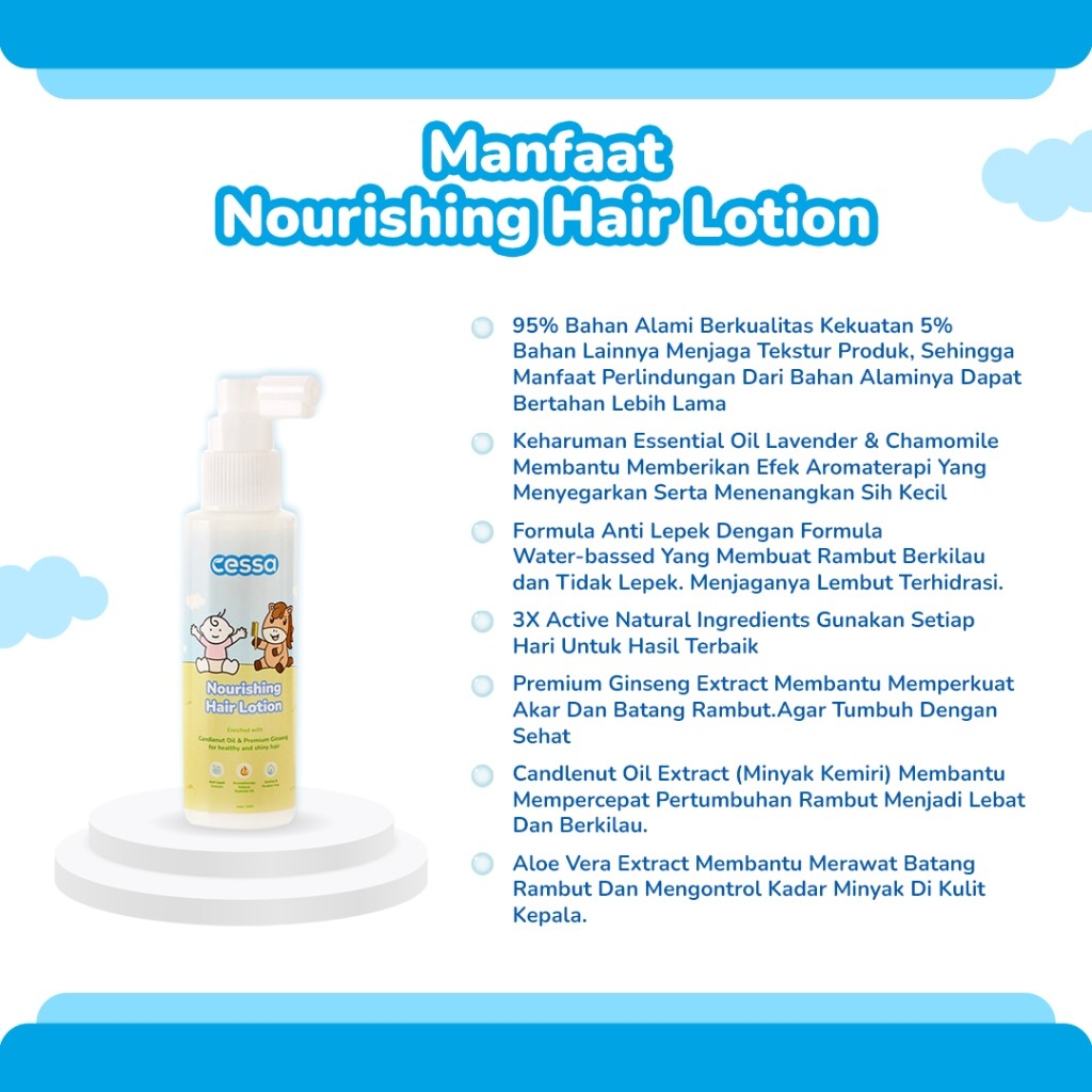 CESSA Nourshing Hair Lotion - Healthy & Shiny Hair 100 Ml - BPOM