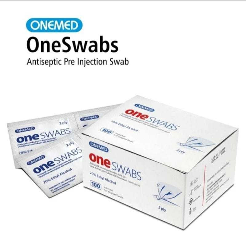Alkohol One Swabs OneMed Box 100pcs / Tissue Alkohol