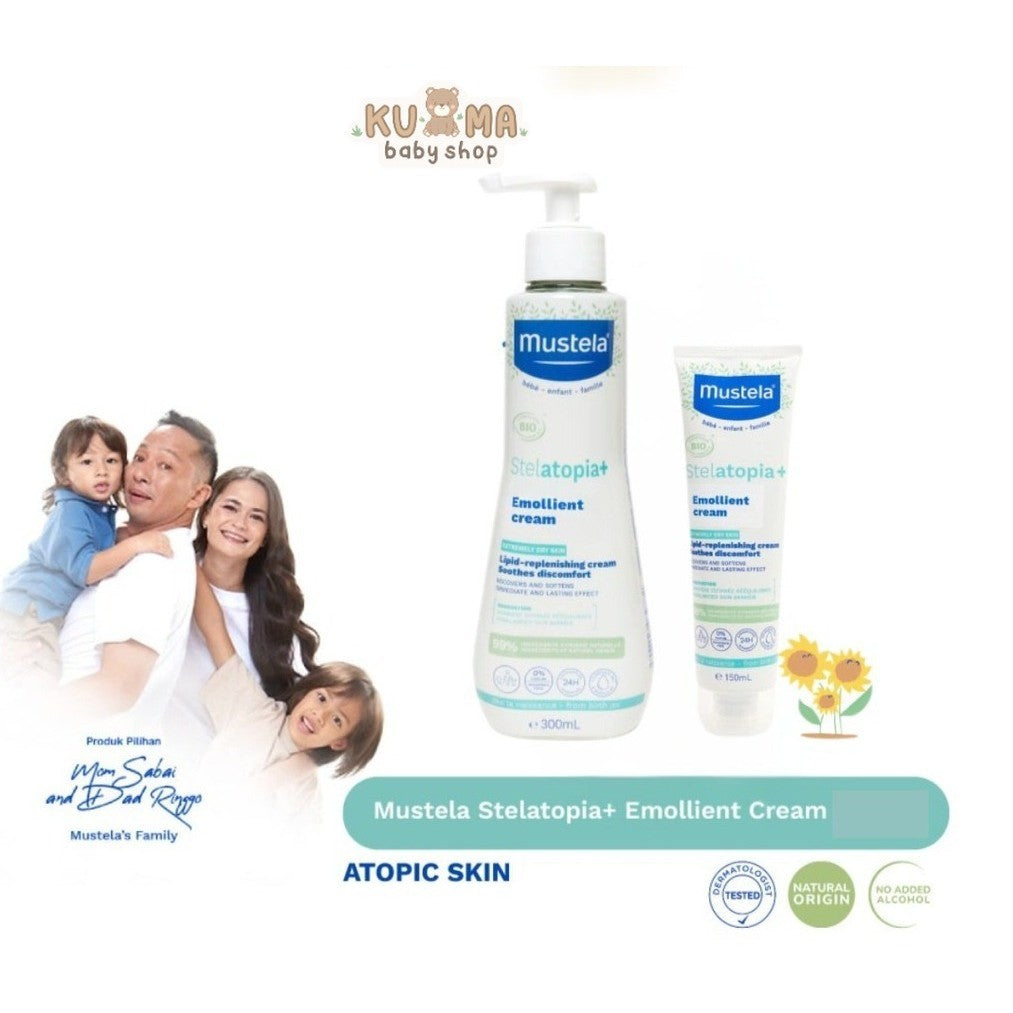 Mustela Stelatopia+ Emollient Cream 150ml & 300ml - Lotion Bayi Atopic