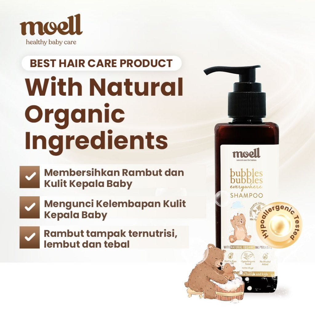 Moell Exclusive Pack 4 in 1 + Boneka & Buku Cerita Limited Edition - Natural Organic