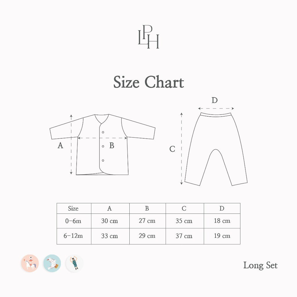 Little Palmerhaus - Little Wear Long Set 26.0 (Setelan Bayi Lengan Panjang)
