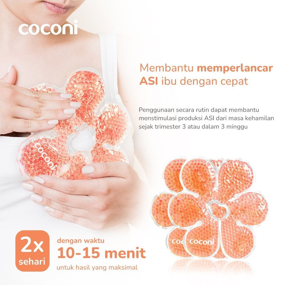 COCONI Breast Relaxant 2 Pcs Free Cover | Breast Gel Healing Pad | Kompres Payudara Ibu Hamil | Relaksasi Payudara Bantu Persiapan ASI | Perlengkapan Wajib Ibu Menyusui