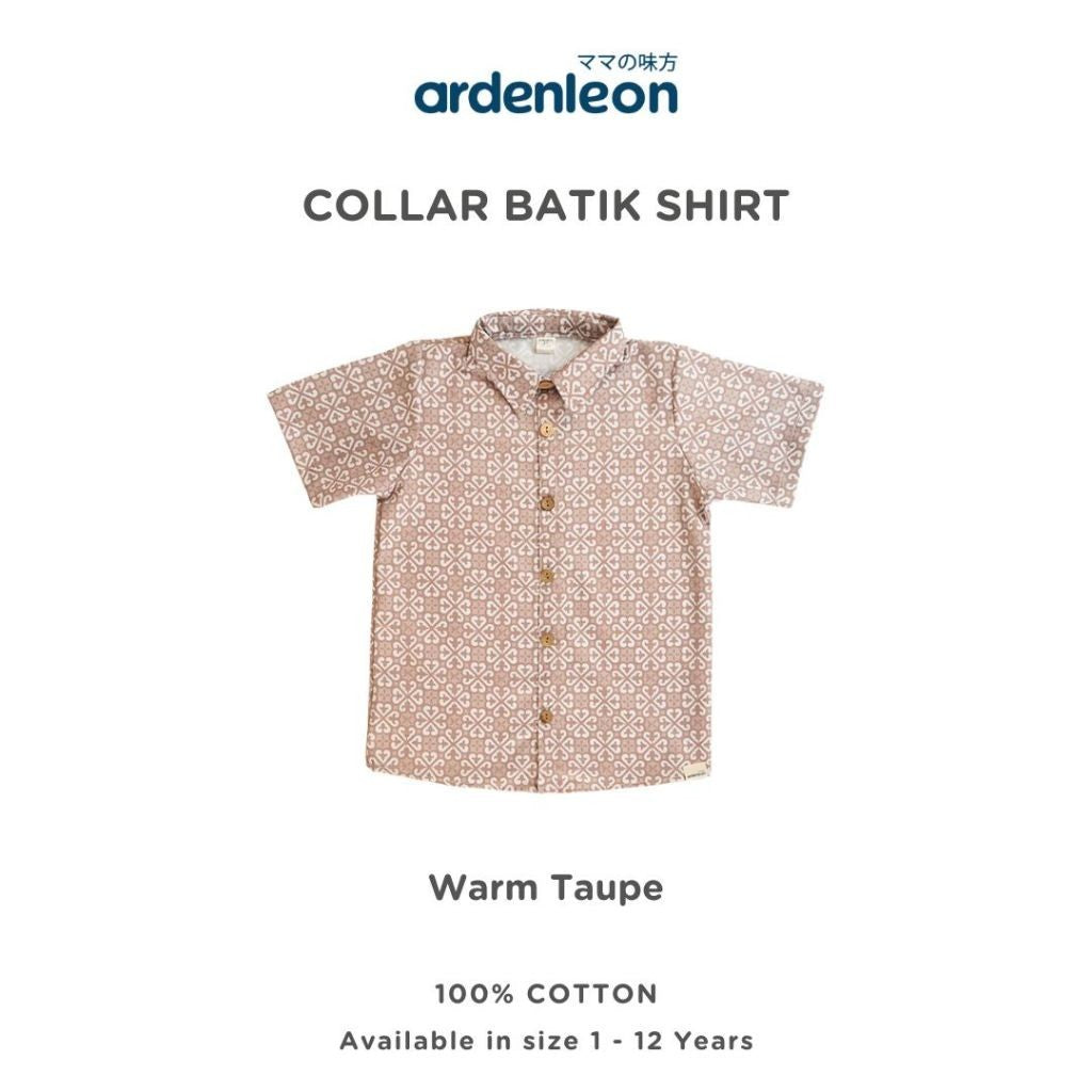 ARDENLEON Atasan Kemeja Anak Laki Laki Collar Batik Shirt 2.0