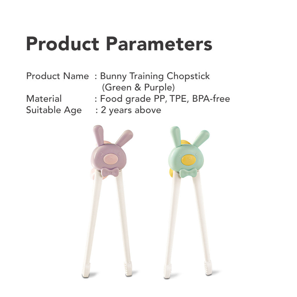 Sakumini Bunny Kids Training Chopstick Sumpit Anak Belajar Makan BPA Free