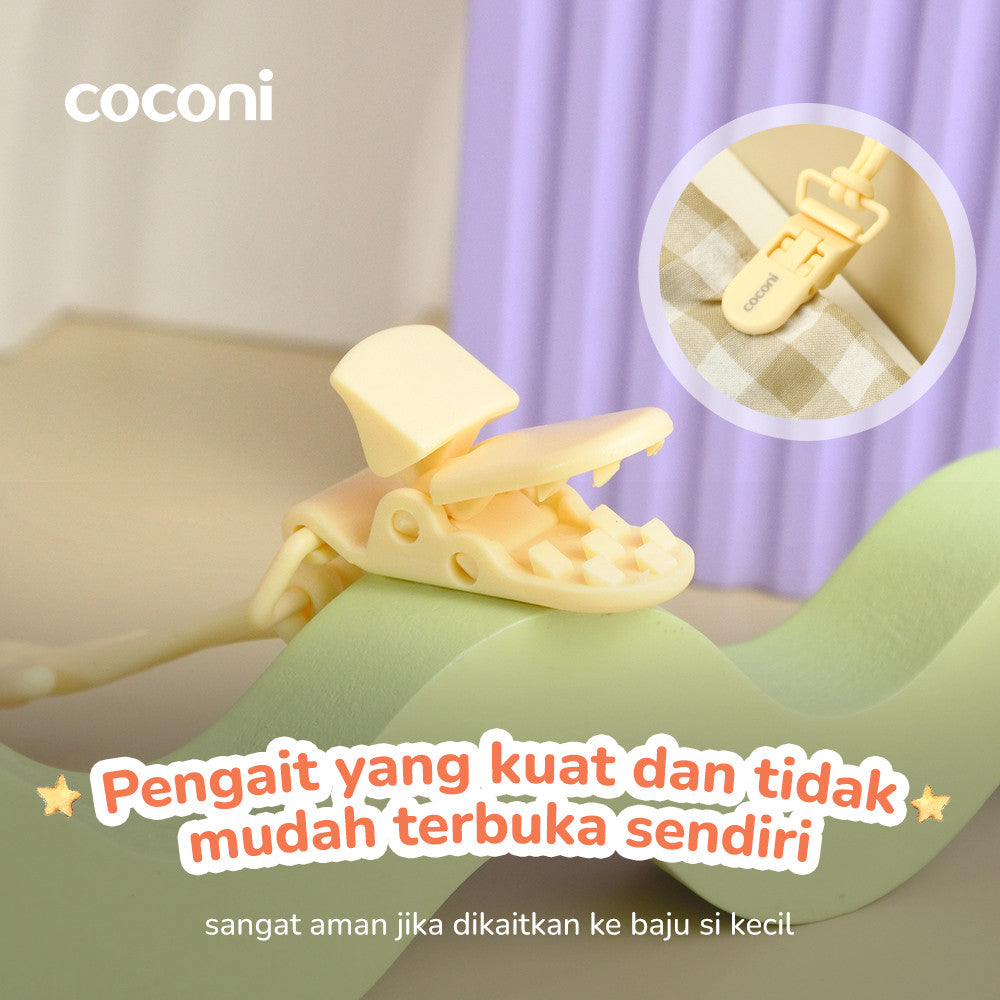 COCONI Pacifier Buddy Clips - Penjepit Empeng Teether Bayi Silicone