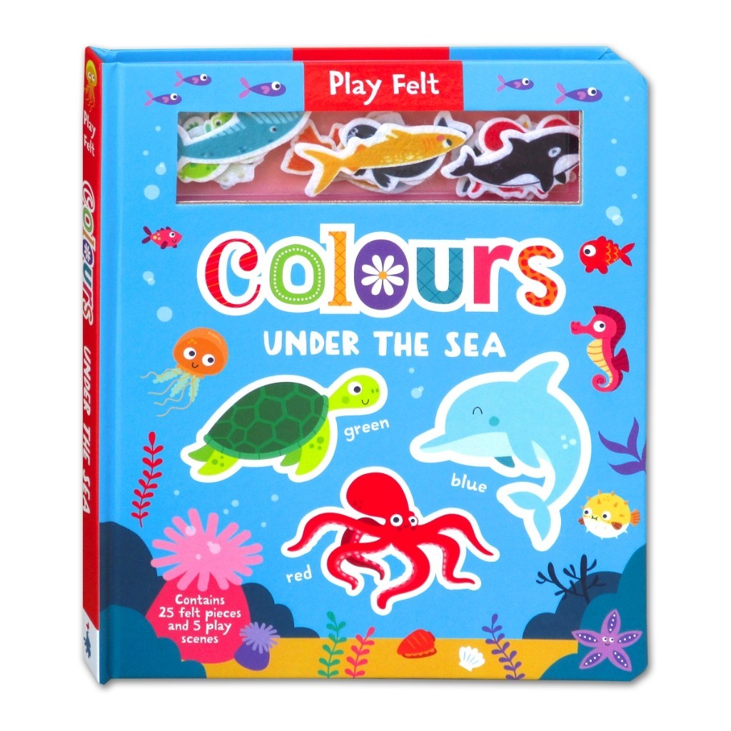 Play Felt First Words On the Farm/Colours Under the Sea (Contains 25 Felt Pieces and 5 Play Scenes)