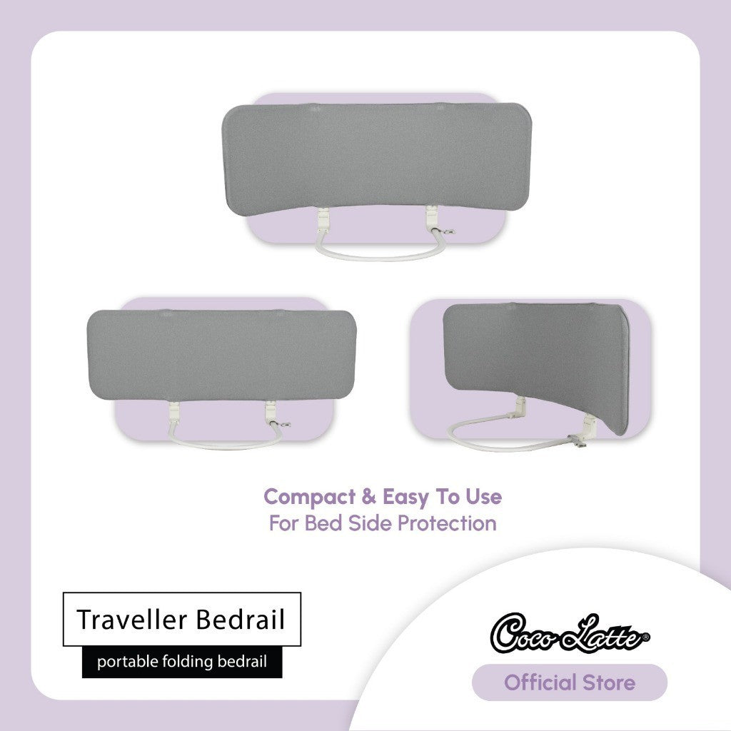 COCOLATTE Traveller Bedrail Pengaman Ranjang Foldable Hotel Kasur Bed Rail Portable 1 sisi