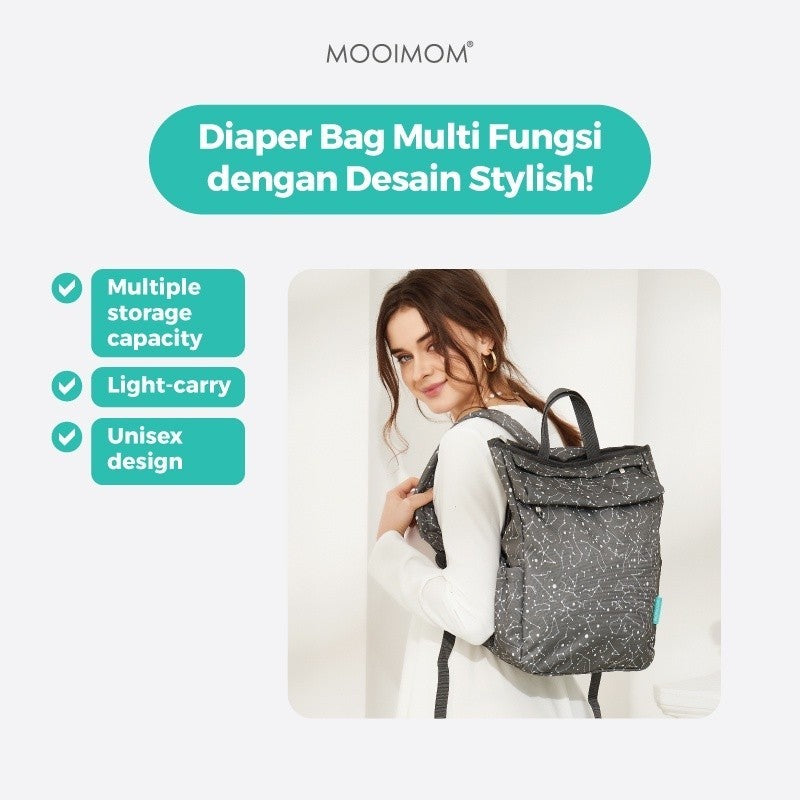 Tas Bayi Modern & Praktis - Starlet Unisex Diaper Bag MOOIMOM