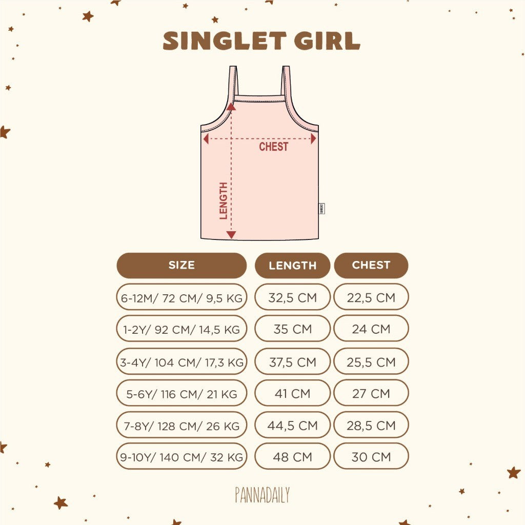 BOHOPANNA - PANNADAILY - PANNA DAILY - BABY & BAYI - SINGLET GIRL - SINGLET BAYI - Singlet Anak Perempuan 55511