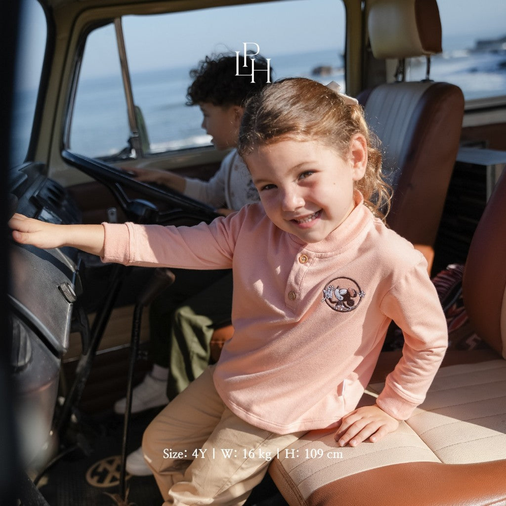 Little Palmerhaus - Mickey Nomadic Kids Oversized Polo (Baju Polo Anak Lengan Panjang)