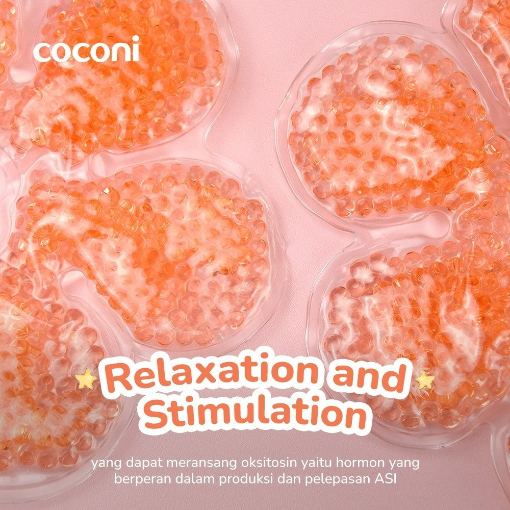 COCONI Breast Relaxant 2 Pcs Free Cover | Breast Gel Healing Pad | Kompres Payudara Ibu Hamil | Relaksasi Payudara Bantu Persiapan ASI | Perlengkapan Wajib Ibu Menyusui