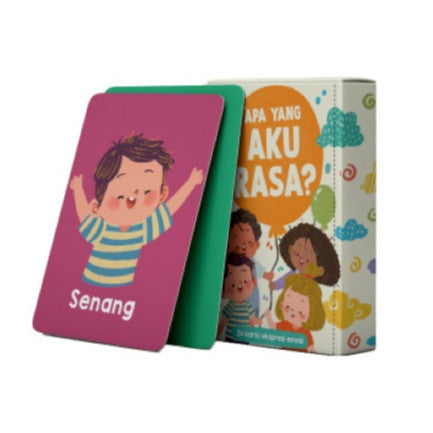 Tentang Anak - Flashcard Apa yang Aku Rasa, Huruf & Angka | Mainan Edukasi Anak