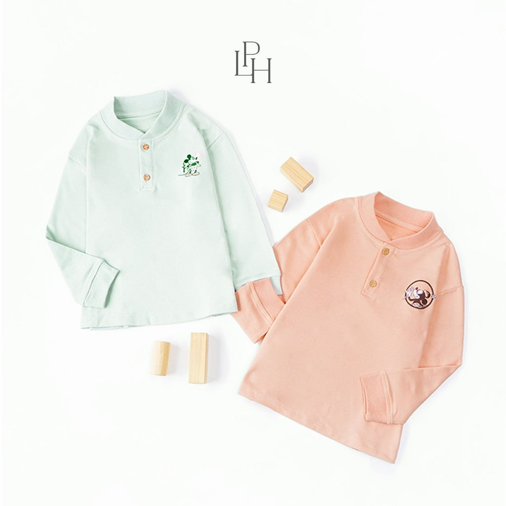 Little Palmerhaus - Mickey Nomadic Kids Oversized Polo (Baju Polo Anak Lengan Panjang)