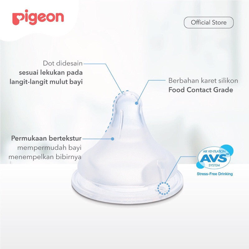 PIGEON Botol Softouch T-Ester Wide Neck Clear 200ml/300ML W/ P-Plus Nipple (BOTOL SUSU PIGEON) / Wide neck / perlengkapan menyusui anak bayi / Softouch / PPSU /botol susu kaca jernih / sinar uv