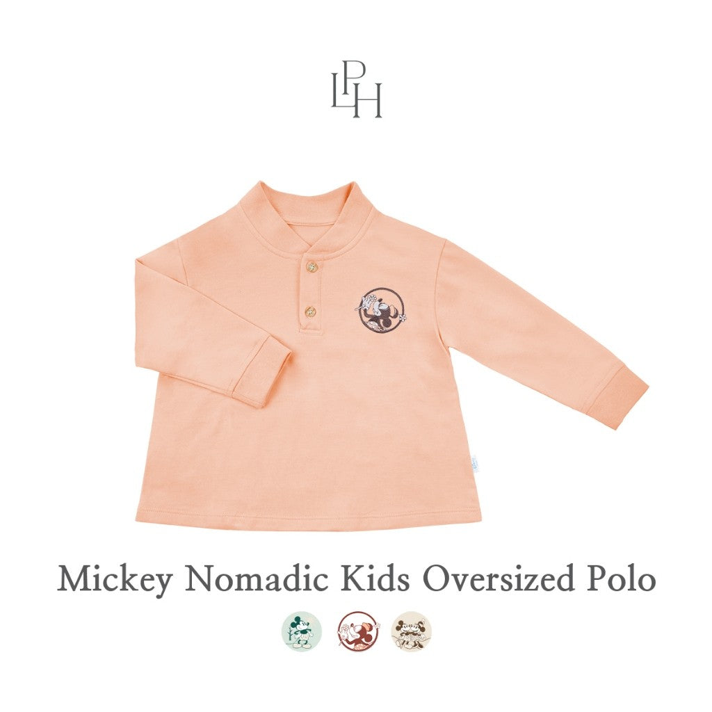 Little Palmerhaus - Mickey Nomadic Kids Oversized Polo (Baju Polo Anak Lengan Panjang)