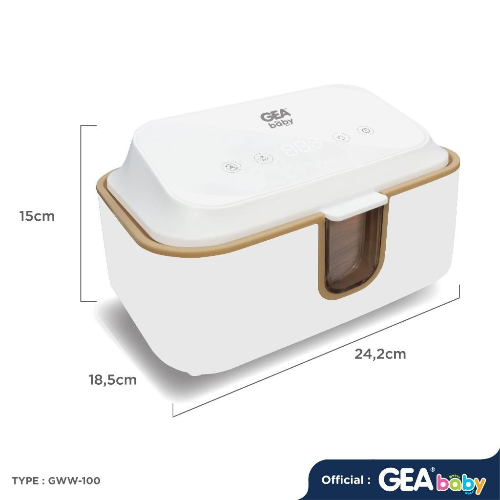 GEA BABY Wet Warmer & UV Sterilizer GWW-100 Penghangat Tissue Basah Mini Sterilizer Box