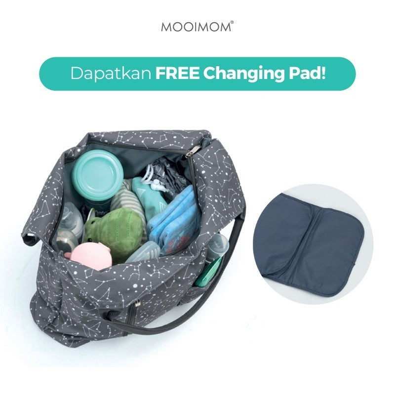 Tas Bayi Modern & Praktis - Starlet Unisex Diaper Bag MOOIMOM