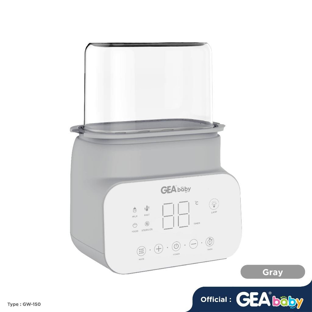 Gea baby Smart Digital Bottle Warmer & Sterilizer GW-150 / penghangat botol susu / pemanas susu / pemanas makanan / sterilisasi uap