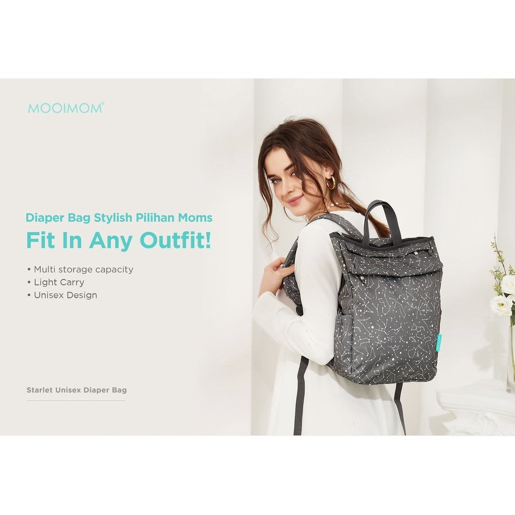 Tas Bayi Modern & Praktis - Starlet Unisex Diaper Bag MOOIMOM