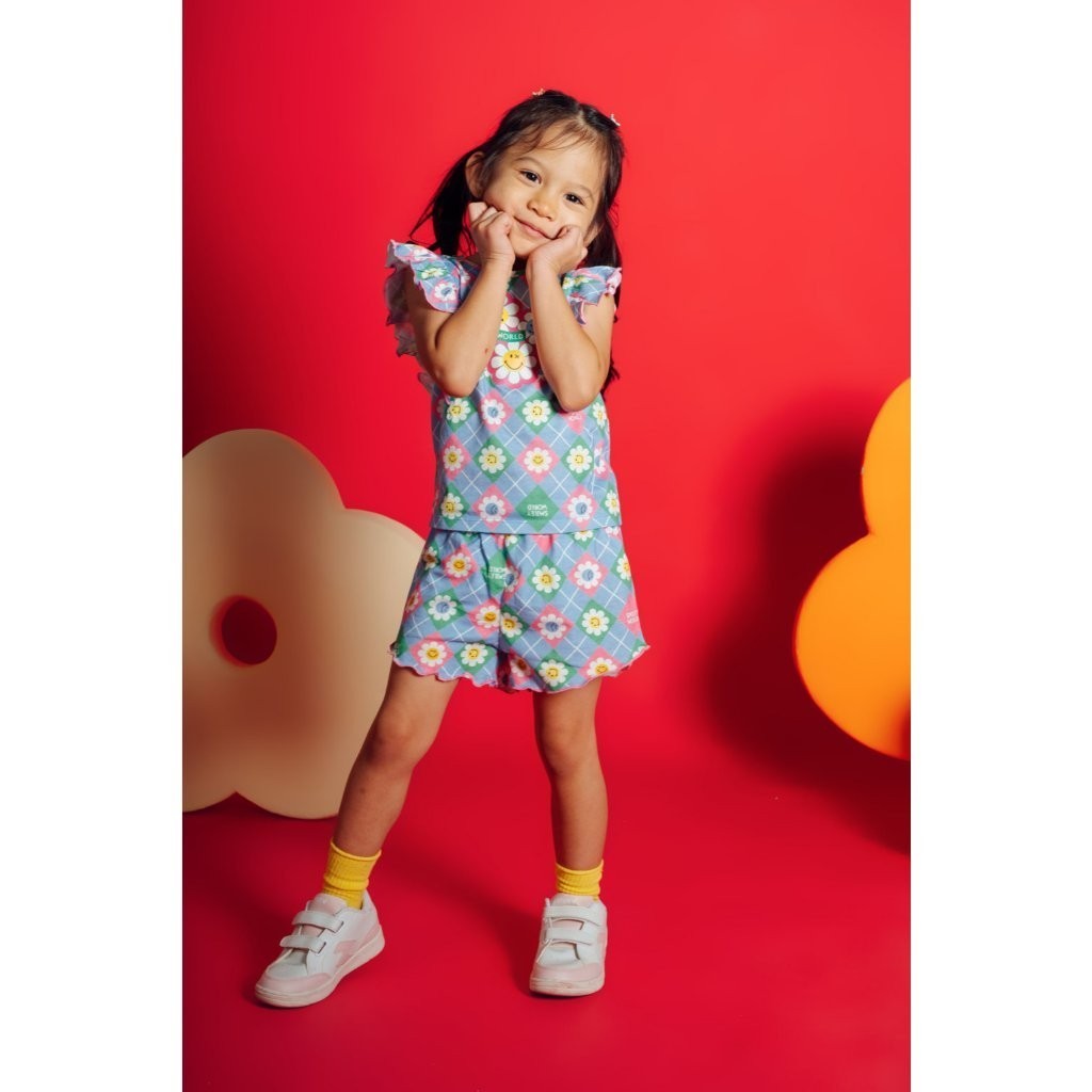 BOHOPANNA - BOHOPANNA X SMILEY - ELORA SET - Setelan Baju Anak Perempuan