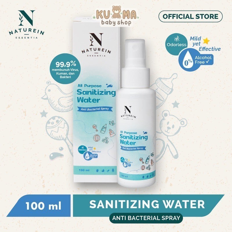 Naturein All Purpose Sanitizing Water 100ml Baby Safe Sanitizer Food Contact Safe