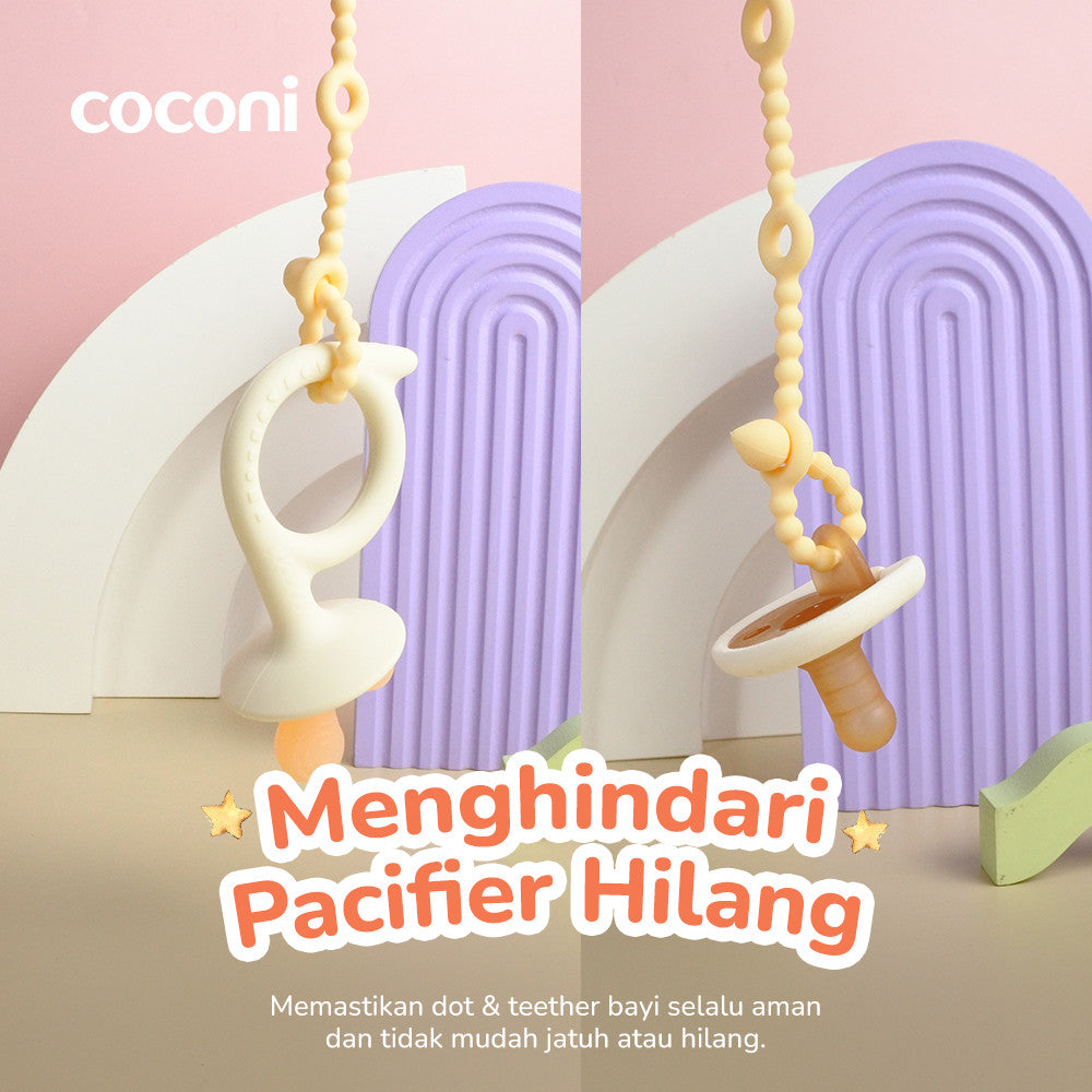 COCONI Pacifier Buddy Clips - Penjepit Empeng Teether Bayi Silicone