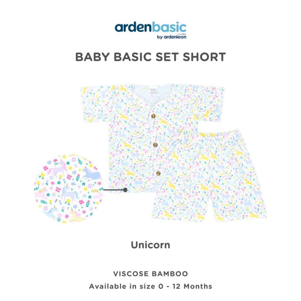 ARDENLEON ArdenBasic Baby Basic Set Short Setelan Pendek Bayi