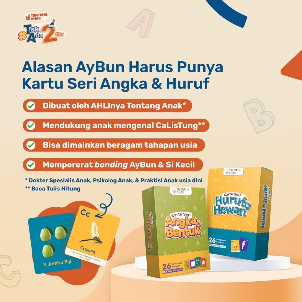 Tentang Anak - Flashcard Apa yang Aku Rasa, Huruf & Angka | Mainan Edukasi Anak