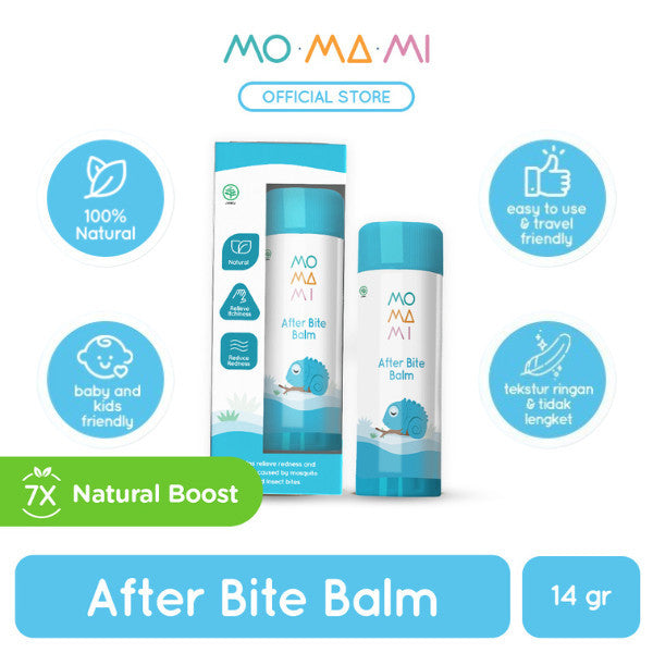 Momami After Bite Balm 14gr – Itch Relief Balsem Pereda Ruam Gatal Gigitan Nyamuk Serangga Anak Bayi