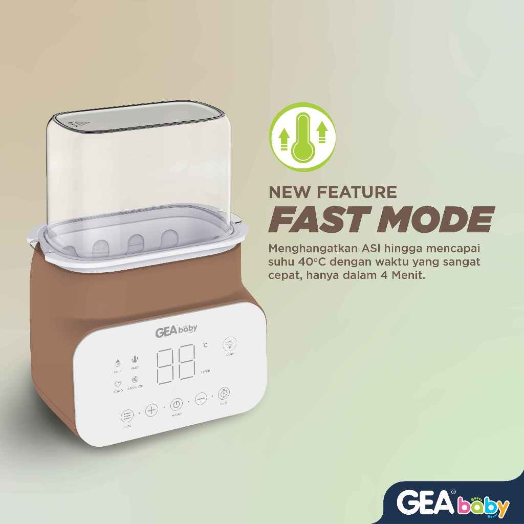Gea baby Smart Digital Bottle Warmer & Sterilizer GW-150 / penghangat botol susu / pemanas susu / pemanas makanan / sterilisasi uap