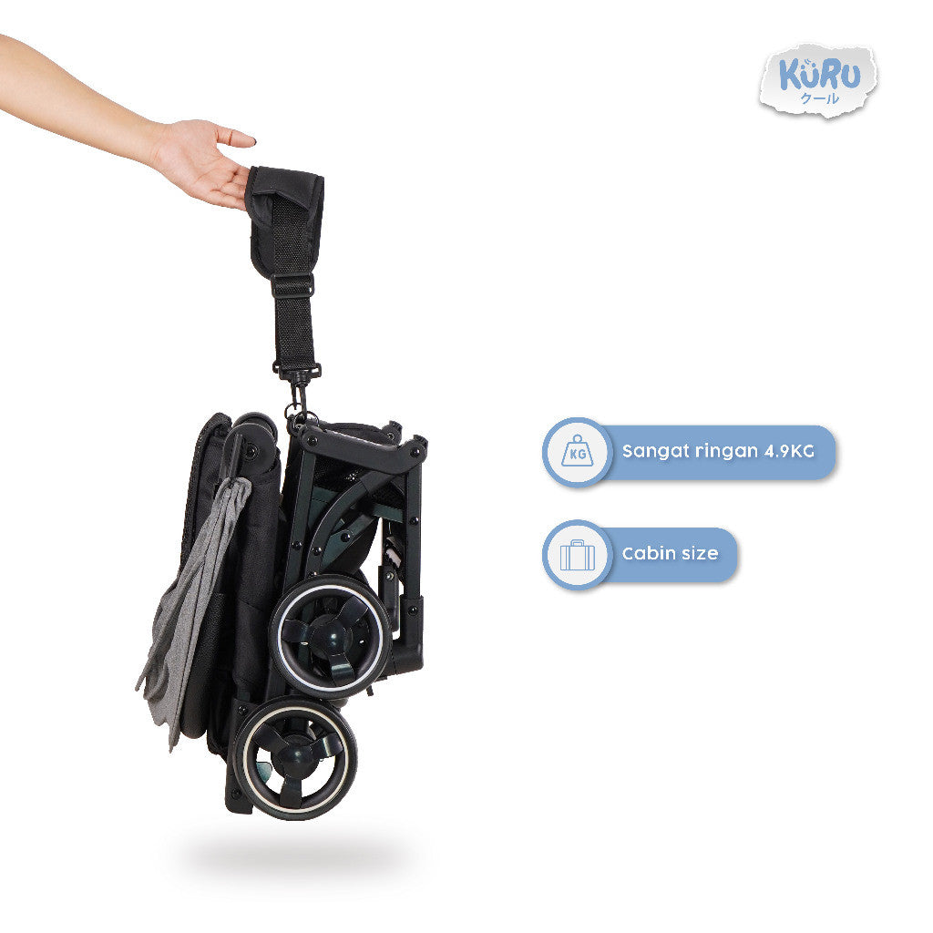 KURU Triton Compact Size Stroller | Kereta Dorong Bayi Cabin Size kuru baby