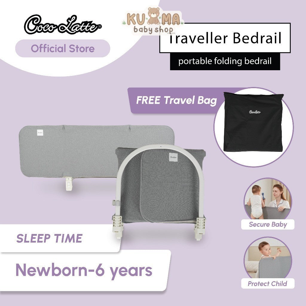 COCOLATTE Traveller Bedrail Pengaman Ranjang Foldable Hotel Kasur Bed Rail Portable 1 sisi