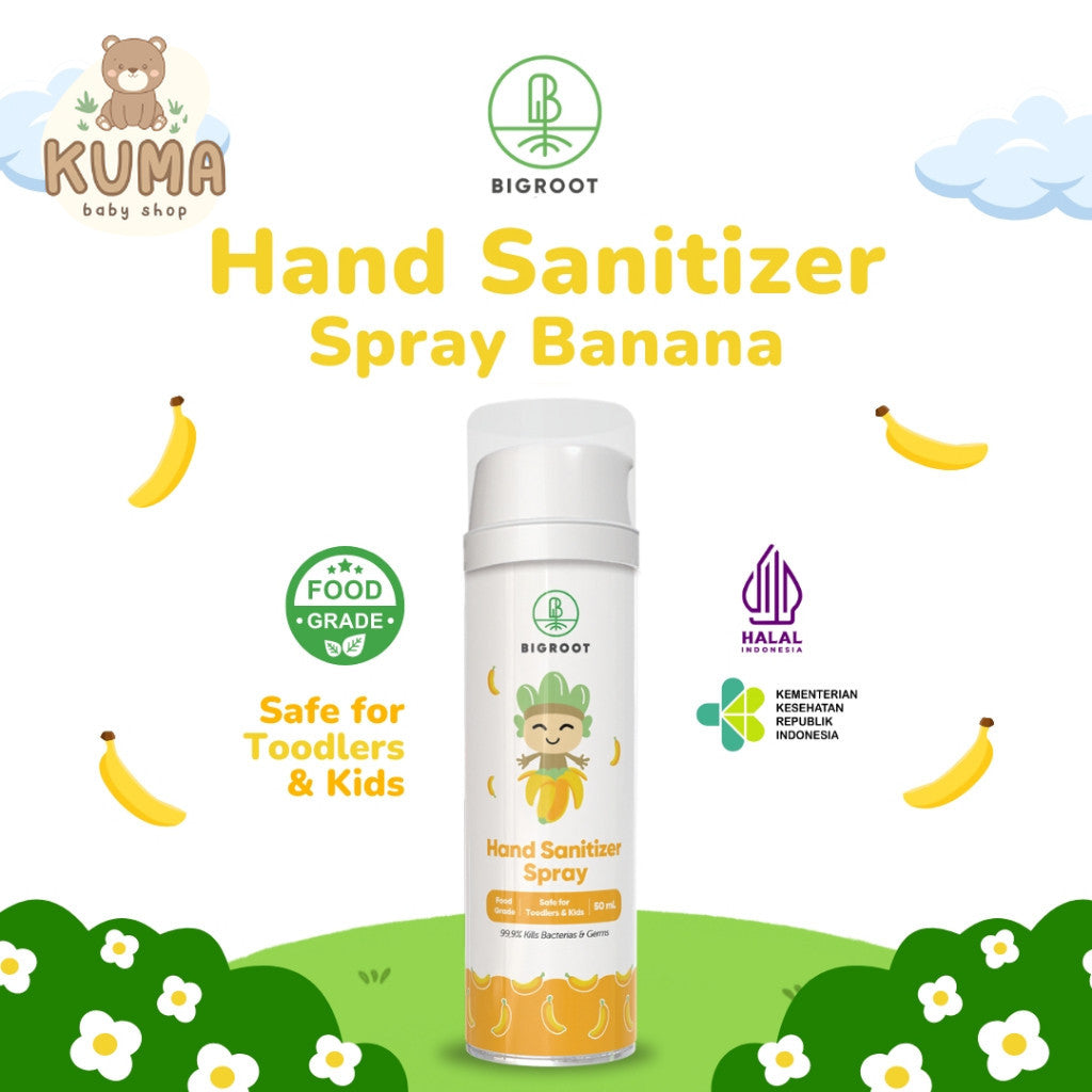Bigroot Care Hand Sanitizer Spray Banana 50ml Foodgrade dan Halal