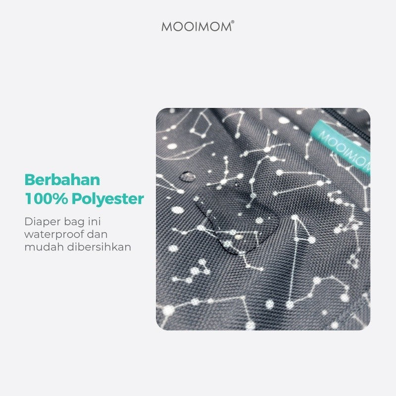 Tas Bayi Modern & Praktis - Starlet Unisex Diaper Bag MOOIMOM