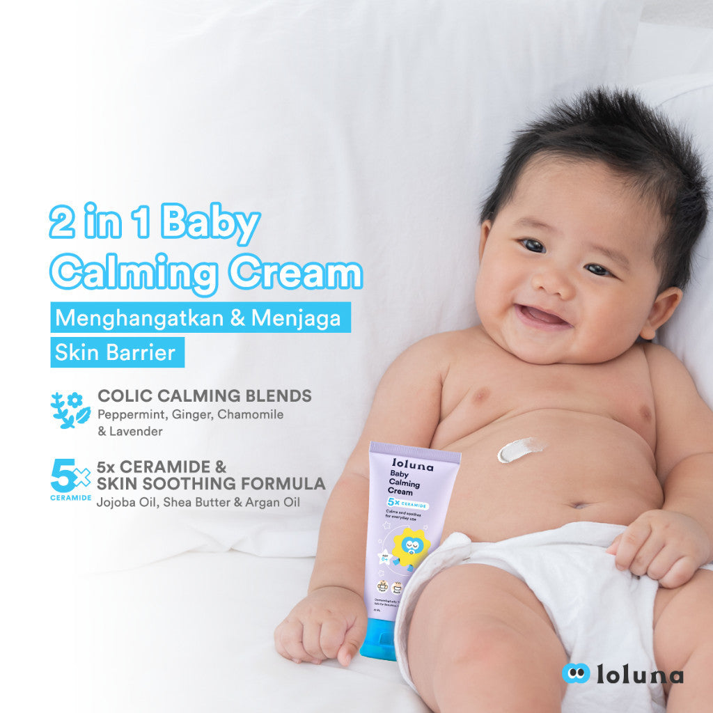 Loluna Baby Calming Cream - Krim Penghangat dan Pereda Kolik Bayi dan Anak