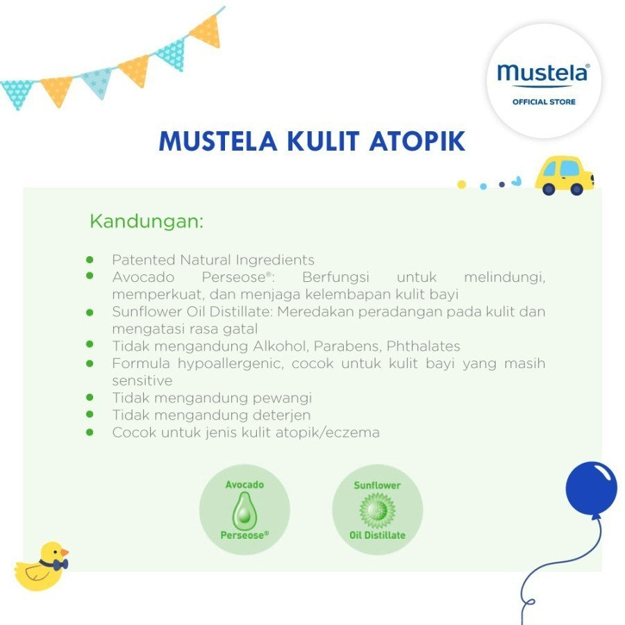Mustela Stelatopia+ Emollient Cream 150ml & 300ml - Lotion Bayi Atopic