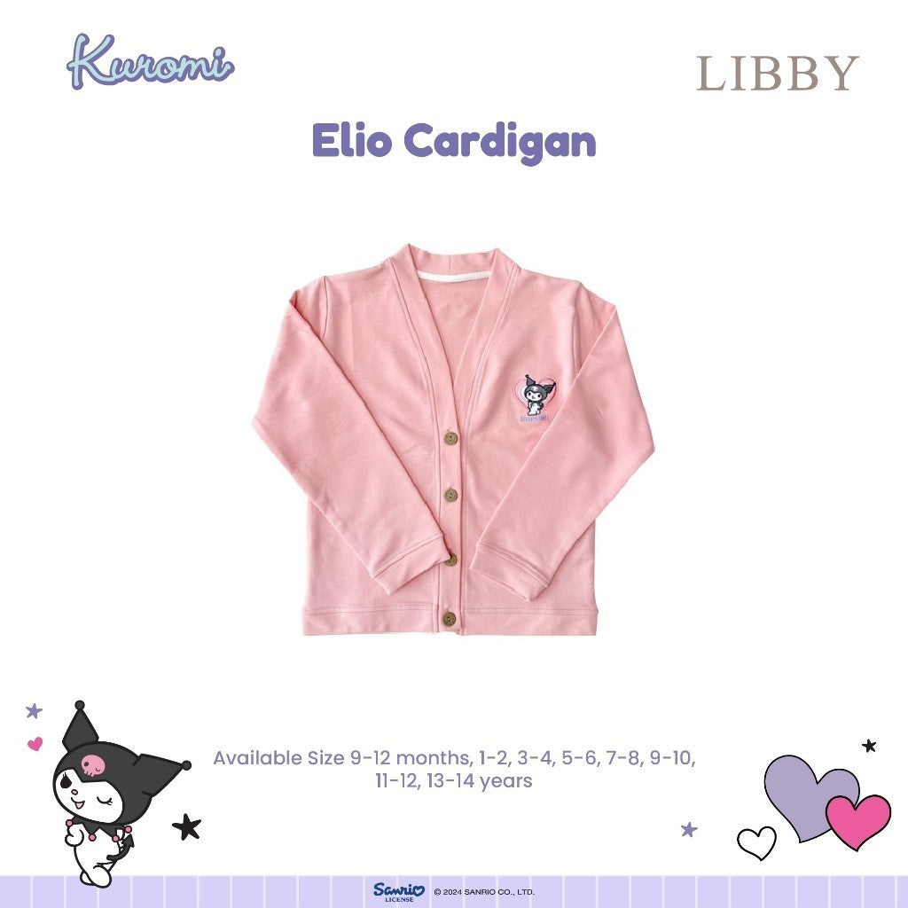 LIBBY Sanrio Elio Cardigan Anak Perempuan Kuromi Cinnamoroll 9 Bulan- 4 Tahun(1 Pcs)Sweater | Jaket