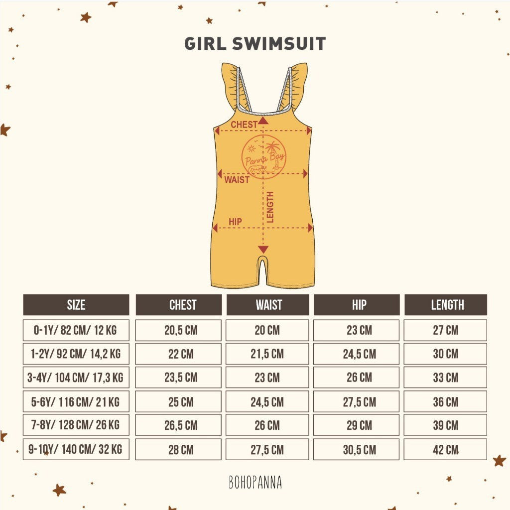 BOHOPANNA - GIRL SWIMSUIT - Baju Renang Anak Perempuan BP2482