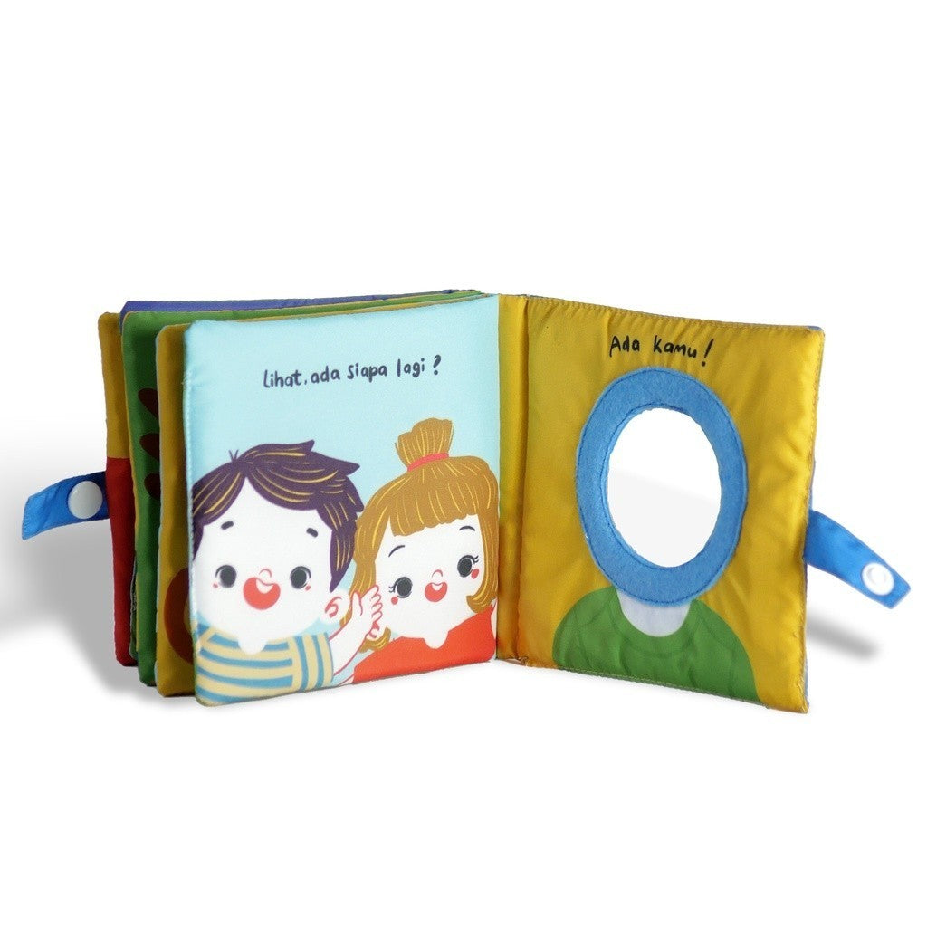 Tentang Anak - oft Book Horeee! & Lihat! l Buku Tummy Time Bergambar (0-6 Bulan)