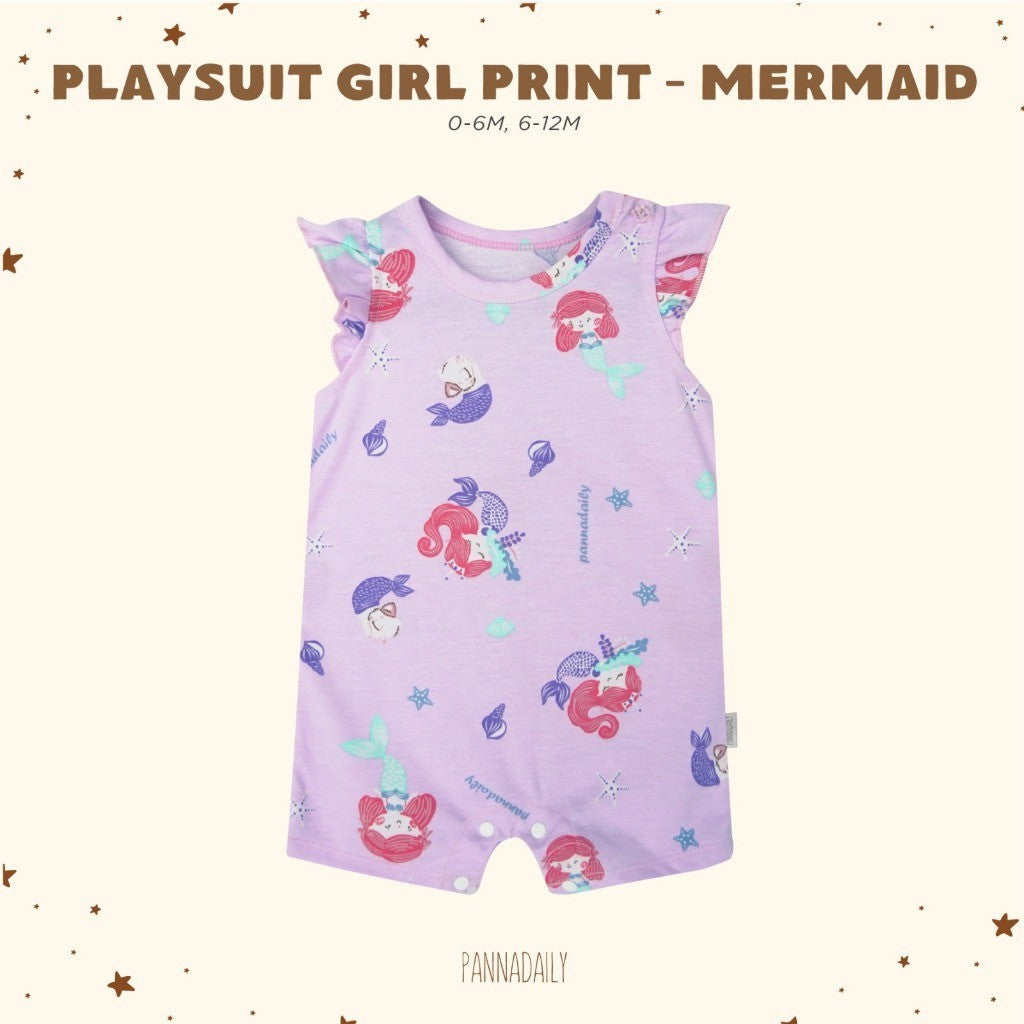 BOHOPANNA - PANNADAILY - PLAYSUIT GIRL PRINT - Jumper Bayi Sophie