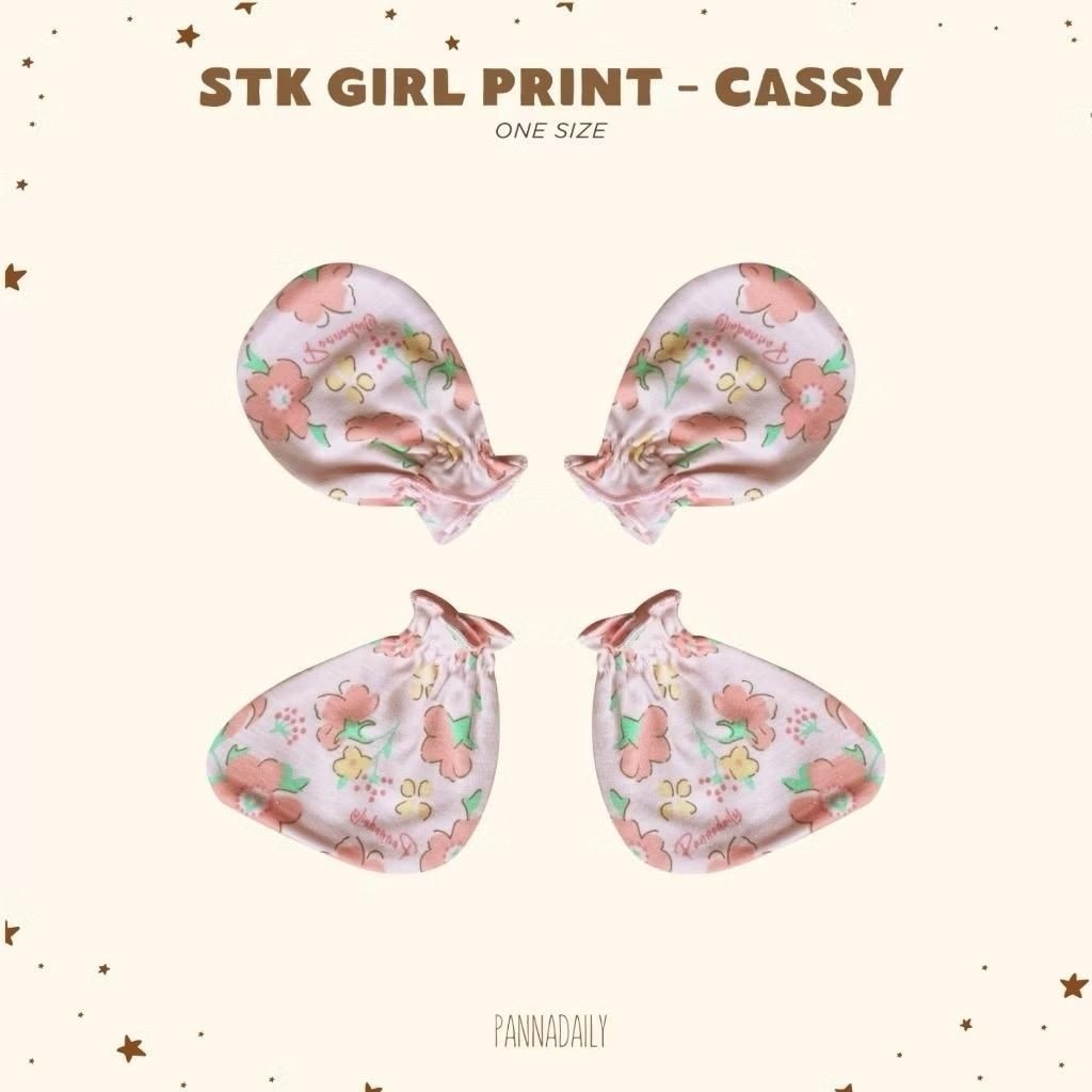 BOHOPANNA - PANNA DAILY - STK GIRL PRINT - Sarung Tangan Kaki Bayi Snowdrop
