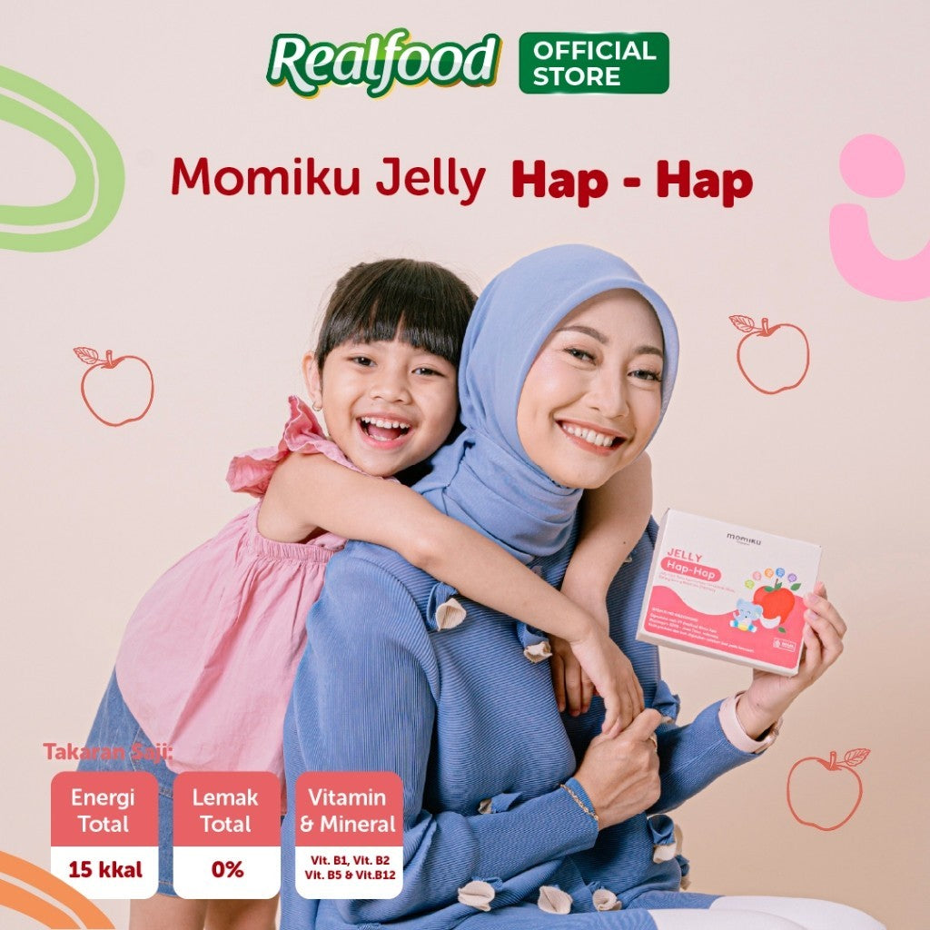 Realfood Momiku Jelly Hap-Hap Sarang Burung Walet dengan Ekstrak Temulawak, Madu Hutan dan Tinggi Vitamin B1, B2 & B5