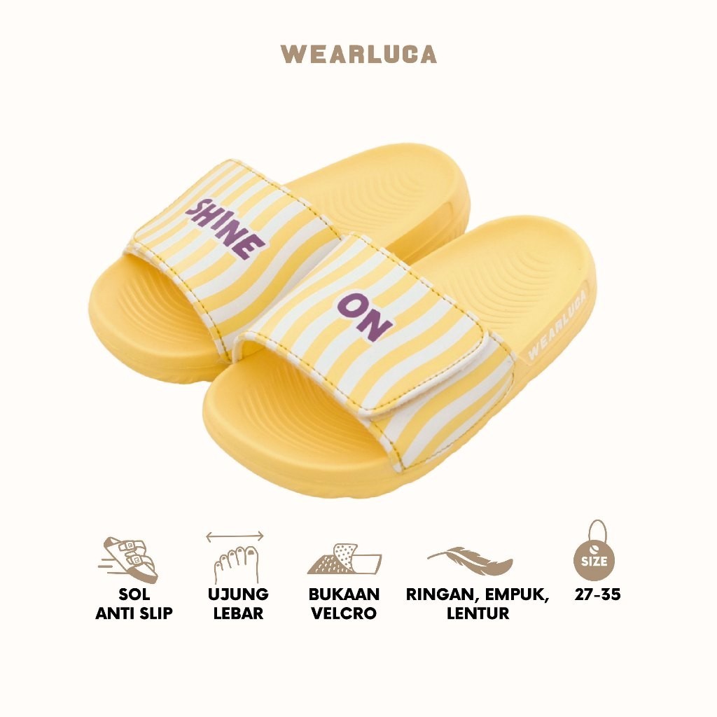 WEARLUCA Noah - Sepatu Sandal Slip On Anak Laki laki Perempuan
