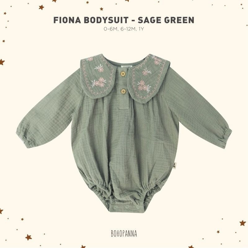 Bohopanna Fiona Bodysuit - Jumper Bayi Perempuan Lengan Panjang