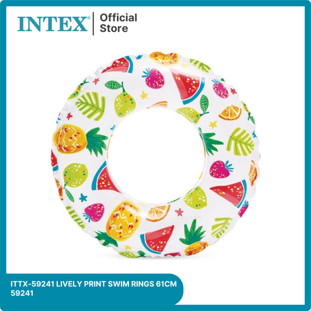 INTEX Ban Renang Lively Print Swim Rings 59241
