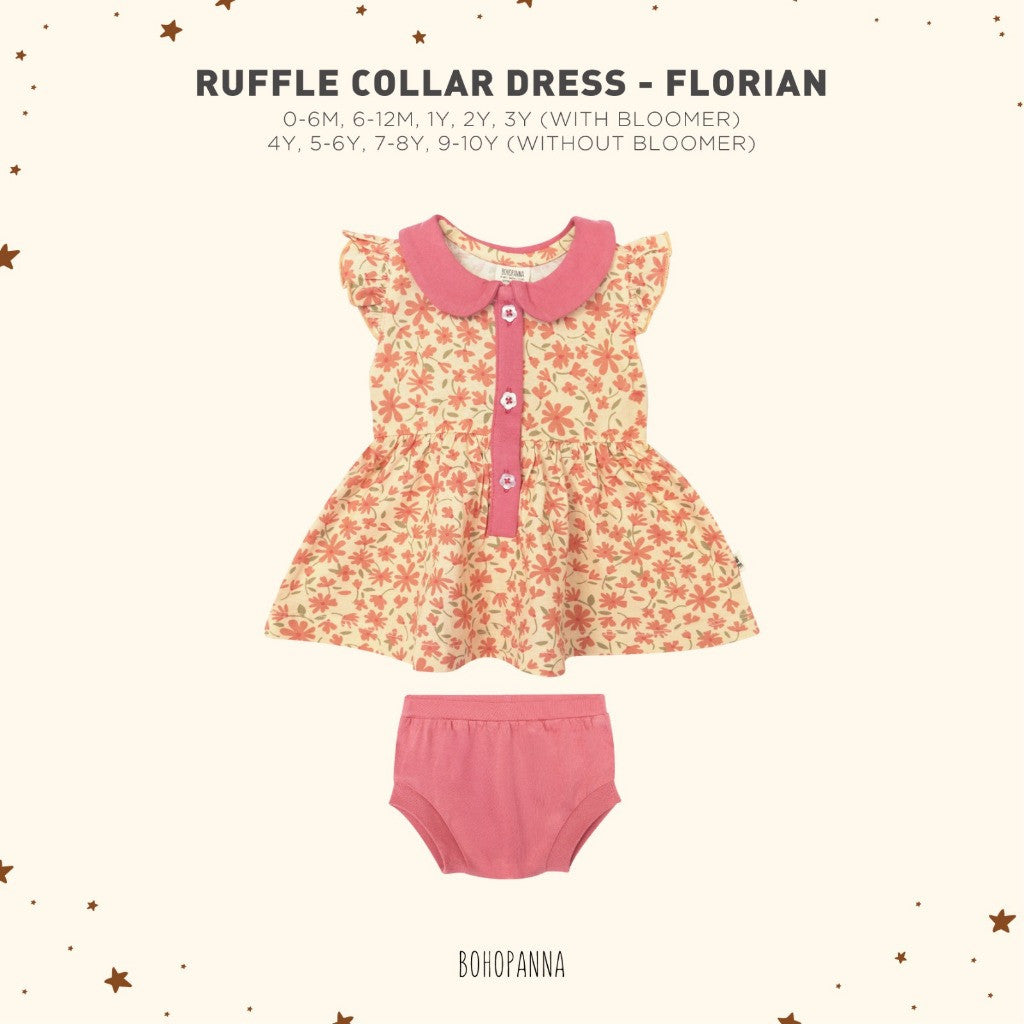 BOHOPANNA - RUFFLE COLLAR DRESS - DRESS ANAK 2573